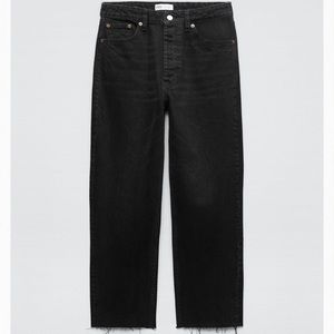 Zara straight jeans black